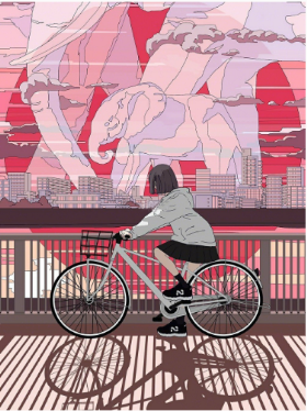 分享梦幻风格的少女插画