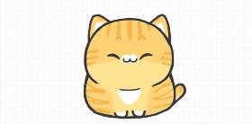 可爱的橘猫大人简笔画教程