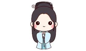 《三生三世》“姑姑”白浅的Q版简笔画