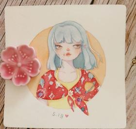 分享一组超美腻的动漫人物插画