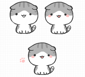 可爱折耳猫简笔画教程