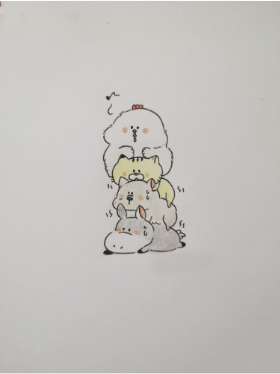 前方高能哦，分享一组可爱的小动物简笔画