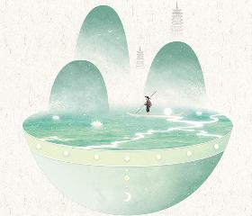 插画师朴缜《东方幻月录》作品集——桂林
