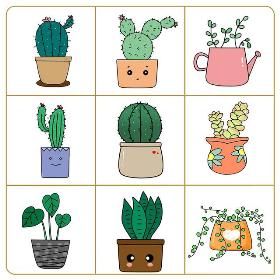植物简笔画 多肉植物可爱简单易画