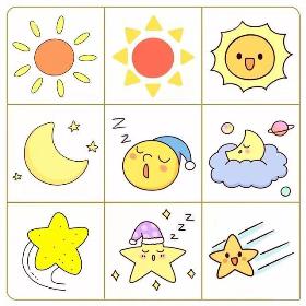 2020年最新最全天气素材简笔画图片大全