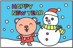 2020年最新老鼠简笔画图片 HAPPY NEW YEAR