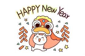 2020年春节主题简笔画 HAPPY New Year