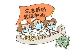 武汉加油简笔画 众志成城共抗疫情简笔画