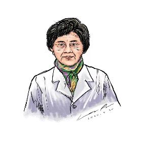 李兰娟院士简笔画 她是我们应该尊崇和敬重的偶像，她，就是李兰娟院士