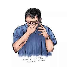 医生胡明简笔画 他的一句话令人动容：同事倒下了，病人还要继续救