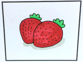 草莓简笔画