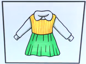 2021年好看又简单的衣服简笔画