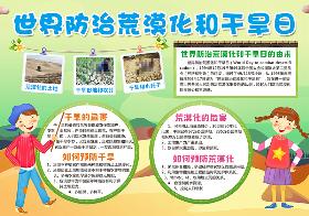 2021年世界防治荒漠化和干旱日手抄报