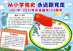 党史学习教育常态化手抄报