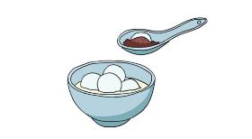 汤圆简笔画
